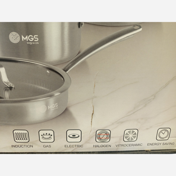 سرویس قابلمه استیل کف لیزر برند معتبر MGS